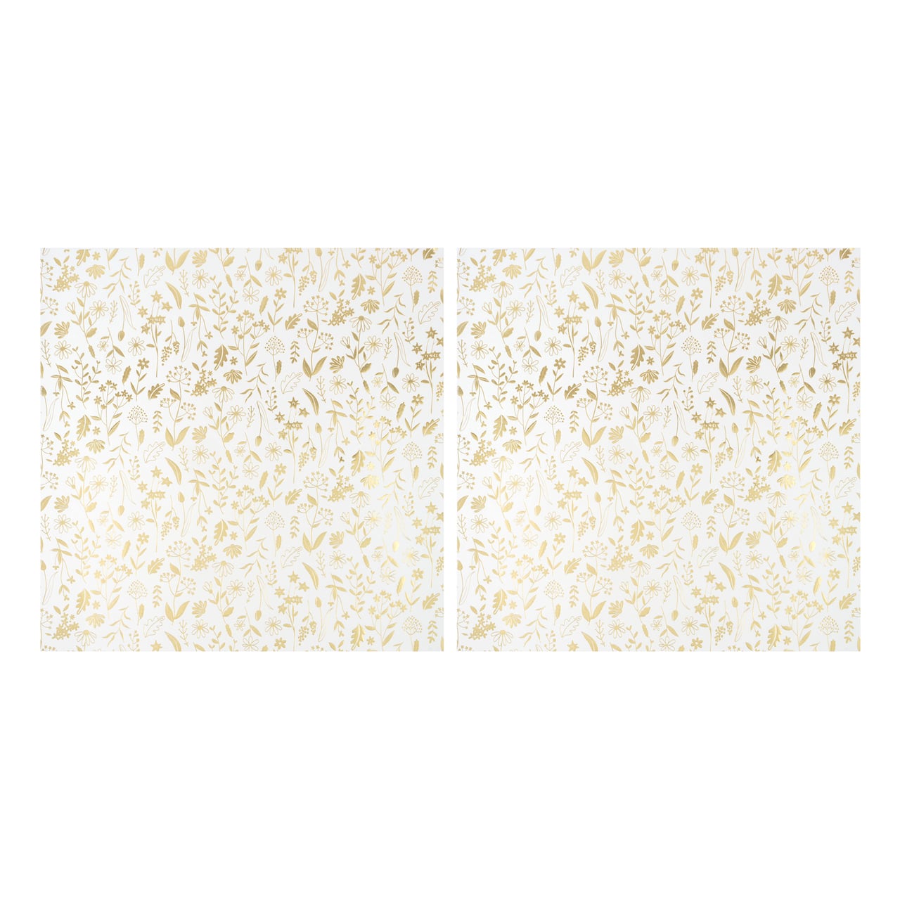 12" x 12" Gold Plants Vellum Paper by Recollections™